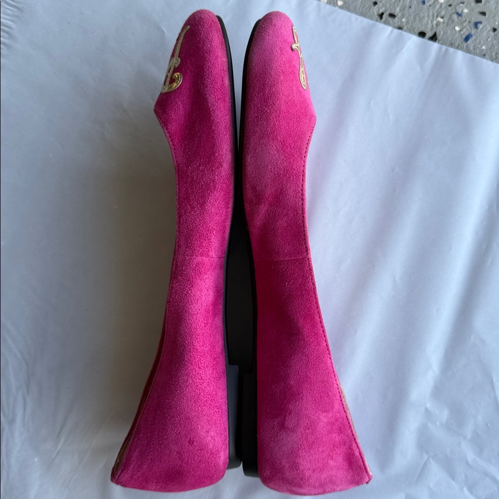 Kate Spade “yes please” Pink gold Ballet Flats size 8.5 women’s - Picture 6 of 14